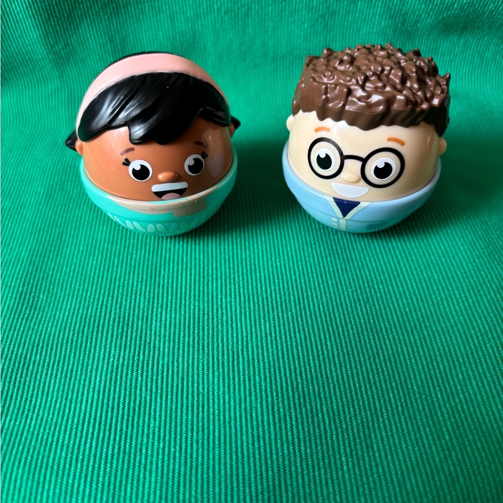 Playskool Weebles My smart House Girl Boy Weeble Wobble toy figure lot HTF